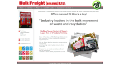 Desktop Screenshot of bulkfreight.co.uk